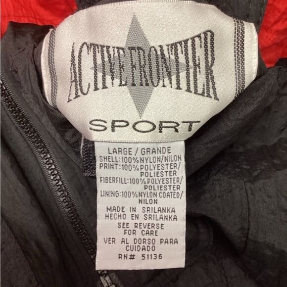 VTG 90s Active Frontier Sport Full Zip Front Reversible Quilted Vest, size L - Picture 6 of 7